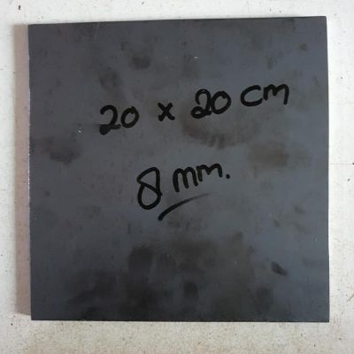 PLAT BESI CUSTOM PERSEGI TEBAL 8 MM X 20CM X 20CM
