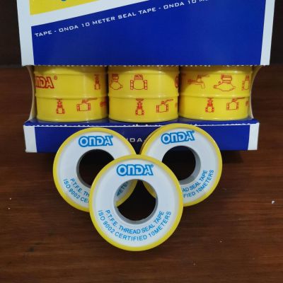 Seal Tape Onda (PTFE Thread Seal Tape UK 1-2 Inch (12mm x 0.075mm x 10m)